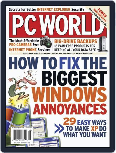 PCWorld August 5th, 2005 Digital Back Issue Cover