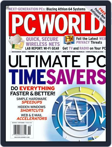 PCWorld October 10th, 2003 Digital Back Issue Cover