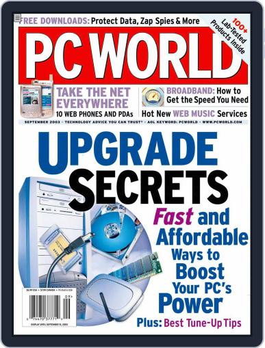 PCWorld August 8th, 2003 Digital Back Issue Cover