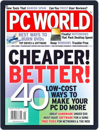 PCWorld April 4th, 2003 Digital Back Issue Cover