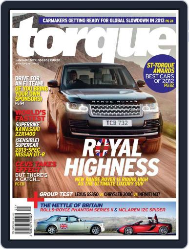 Torque January 9th, 2013 Digital Back Issue Cover