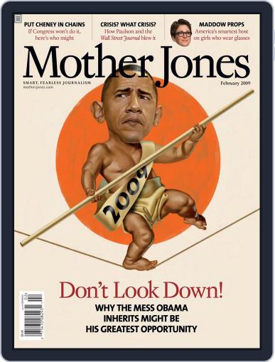 Mother Jones February 17th, 2009 Digital Back Issue Cover