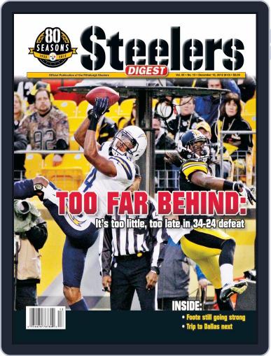 Steelers Digest December 11th, 2012 Digital Back Issue Cover