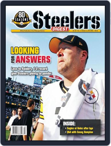 Steelers Digest September 26th, 2012 Digital Back Issue Cover