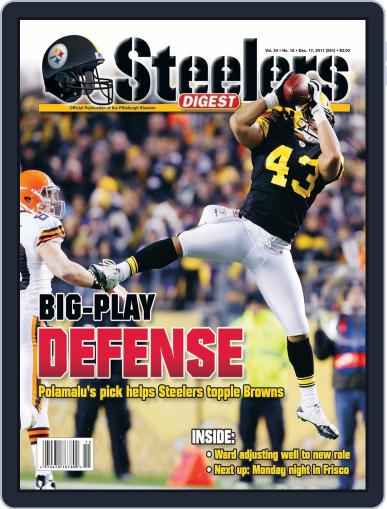 Steelers Digest December 12th, 2011 Digital Back Issue Cover