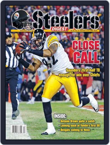 Steelers Digest November 29th, 2011 Digital Back Issue Cover