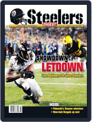 Steelers Digest November 8th, 2011 Digital Back Issue Cover