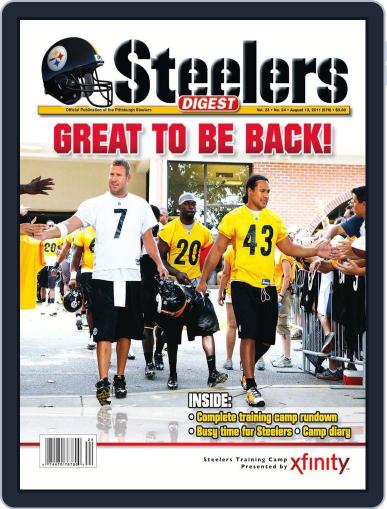 Steelers Digest August 3rd, 2011 Digital Back Issue Cover