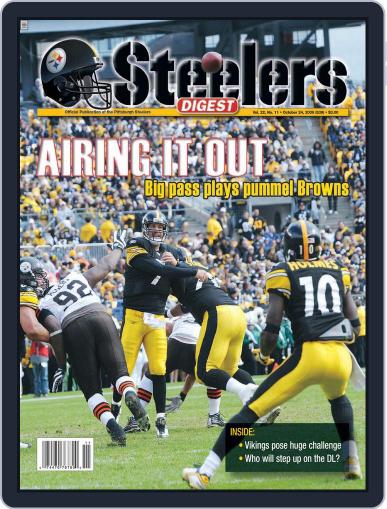 Steelers Digest October 20th, 2009 Digital Back Issue Cover