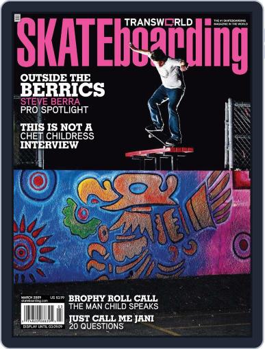 Transworld Skateboarding February 1st, 2009 Digital Back Issue Cover
