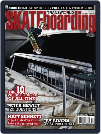 Transworld Skateboarding September 6th, 2008 Digital Back Issue Cover