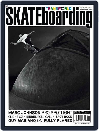 Transworld Skateboarding January 4th, 2008 Digital Back Issue Cover