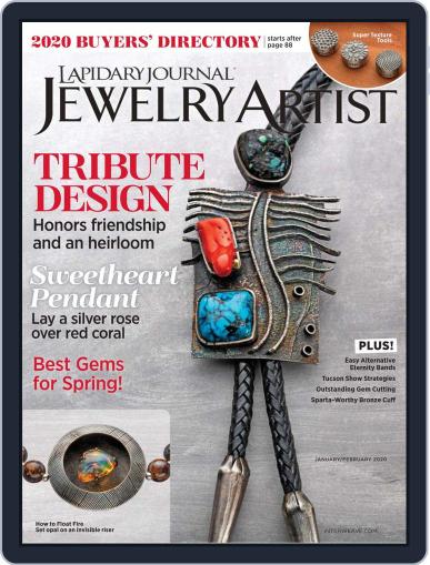 Lapidary Journal Jewelry Artist January 1st, 2020 Digital Back Issue Cover