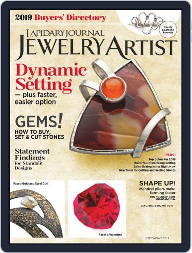 Lapidary Journal Jewelry Artist January 1st, 2019 Digital Back Issue Cover