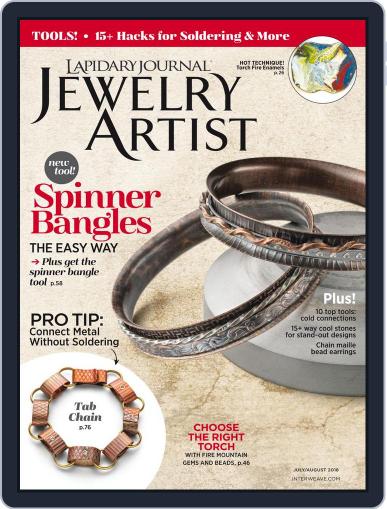 Lapidary Journal Jewelry Artist July 1st, 2018 Digital Back Issue Cover