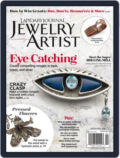 Lapidary Journal Jewelry Artist March 1st, 2018 Digital Back Issue Cover