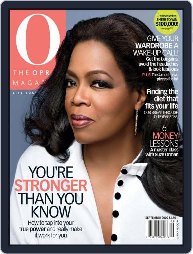 O, The Oprah September 25th, 2009 Digital Back Issue Cover
