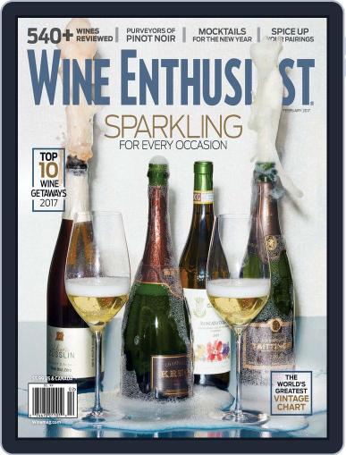 Wine Enthusiast February 1st, 2017 Digital Back Issue Cover
