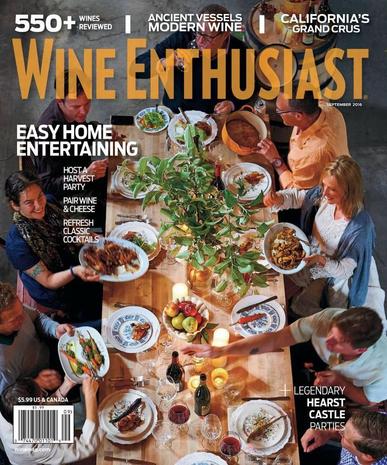 Wine Enthusiast August 2nd, 2016 Digital Back Issue Cover
