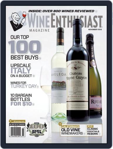 Wine Enthusiast October 15th, 2013 Digital Back Issue Cover