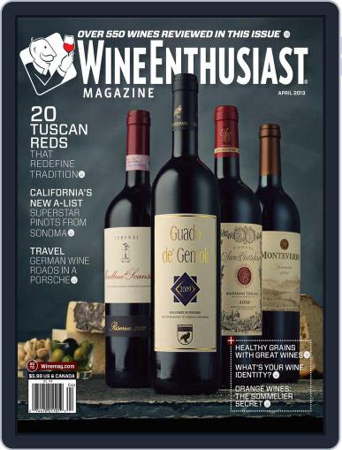 Wine Enthusiast March 12th, 2013 Digital Back Issue Cover
