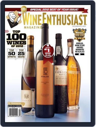 Wine Enthusiast December 18th, 2012 Digital Back Issue Cover