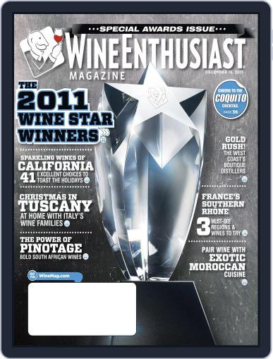 Wine Enthusiast November 23rd, 2011 Digital Back Issue Cover