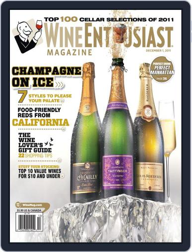 Wine Enthusiast November 9th, 2011 Digital Back Issue Cover