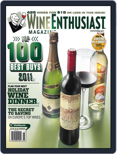 Wine Enthusiast October 12th, 2011 Digital Back Issue Cover
