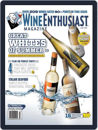 Wine Enthusiast June 8th, 2011 Digital Back Issue Cover