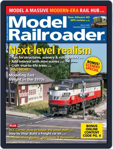 Model Railroader March 1st, 2020 Digital Back Issue Cover