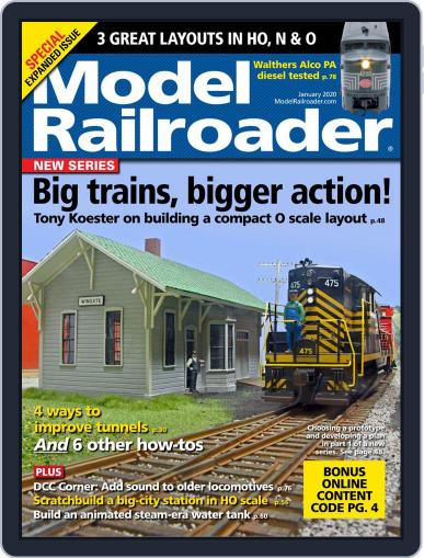 Model Railroader January 1st, 2020 Digital Back Issue Cover