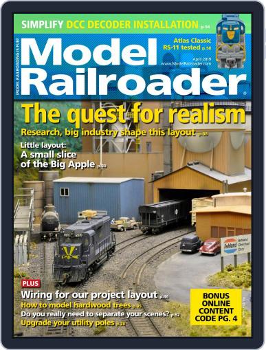 Model Railroader April 1st, 2019 Digital Back Issue Cover