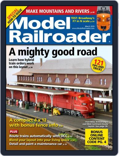 Model Railroader March 1st, 2019 Digital Back Issue Cover