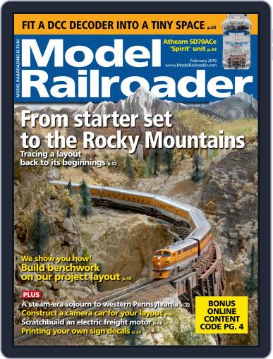Model Railroader February 1st, 2019 Digital Back Issue Cover