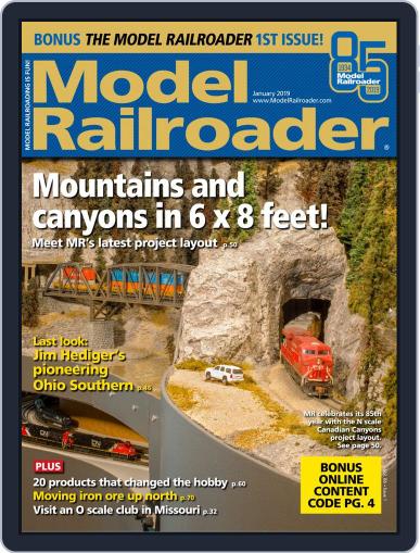 Model Railroader January 1st, 2019 Digital Back Issue Cover