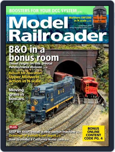 Model Railroader September 1st, 2018 Digital Back Issue Cover