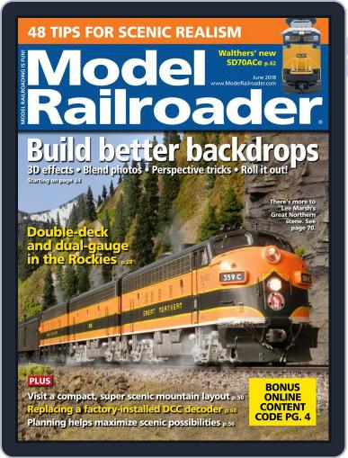 Model Railroader June 1st, 2018 Digital Back Issue Cover