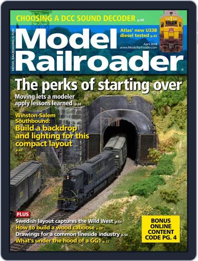 Model Railroader April 1st, 2018 Digital Back Issue Cover