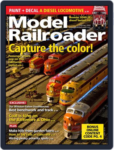 Model Railroader February 1st, 2018 Digital Back Issue Cover