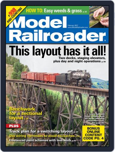 Model Railroader February 1st, 2017 Digital Back Issue Cover