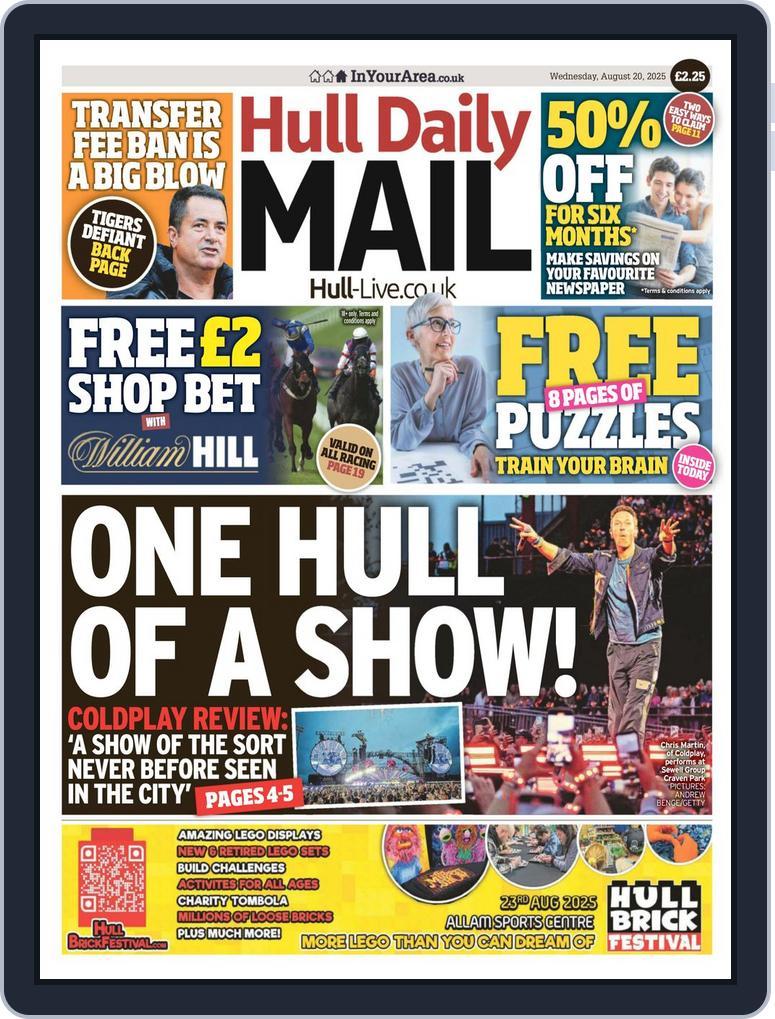 Hull Daily Mail Digital Back Issue Cover
