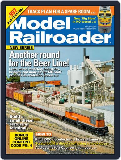Model Railroader January 1st, 2017 Digital Back Issue Cover