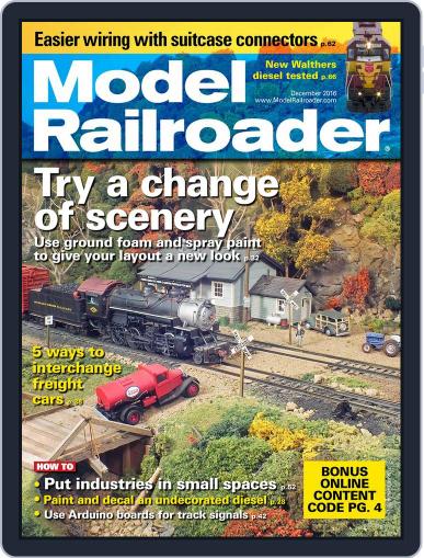 Model Railroader December 1st, 2016 Digital Back Issue Cover