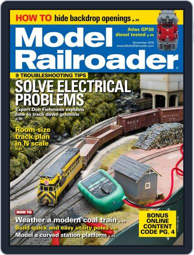 Model Railroader November 1st, 2016 Digital Back Issue Cover