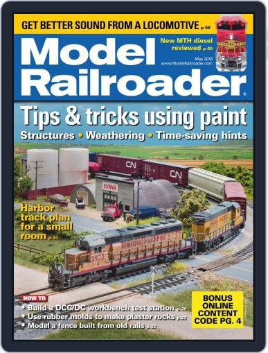Model Railroader May 1st, 2016 Digital Back Issue Cover