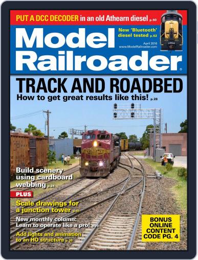 Model Railroader April 1st, 2016 Digital Back Issue Cover