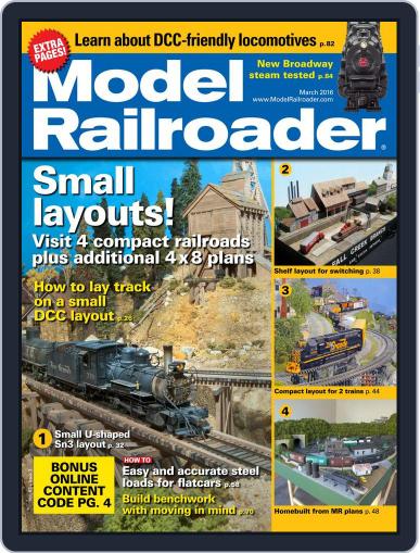 Model Railroader January 22nd, 2016 Digital Back Issue Cover