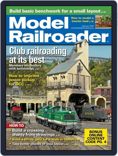 Model Railroader December 25th, 2015 Digital Back Issue Cover