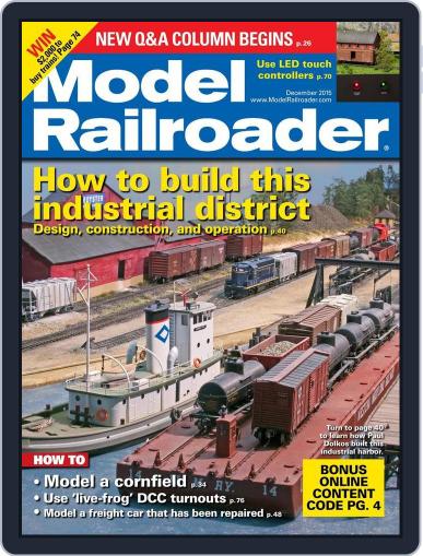 Model Railroader December 1st, 2015 Digital Back Issue Cover